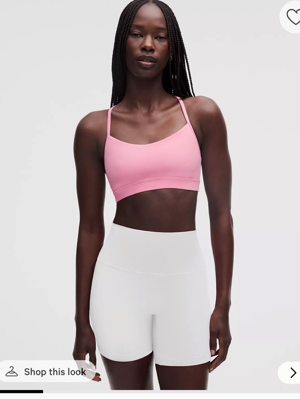 NWOT Lululemon pink flow y sports bra